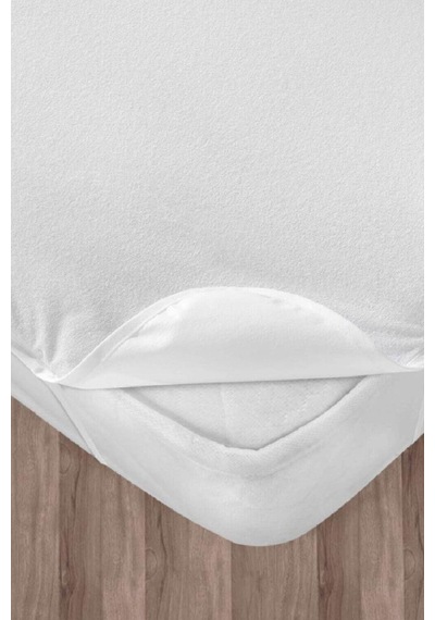 Altın Karma 70x130 Cm Yatak Koruyucu Pamuk Alez Köşe Lastikli Sıvı Geçirmez Beyaz