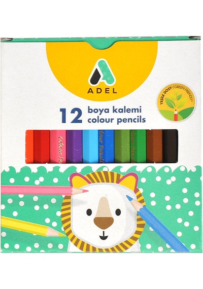 Adel 12 li Yarım Boy Kuru Boya
