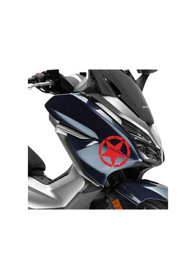 Deeb Army Forza Yıldız Sticker Etiket Mat Kırmızı 2 Adet