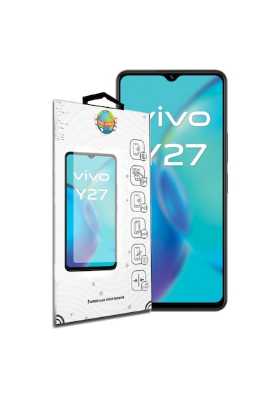 Vivo Uyumlu Y27 Temperli Ekran Koruyucu Kırılmaz Cam