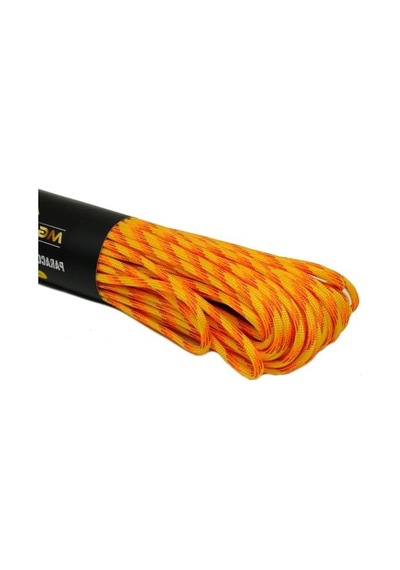 4 Mm Kalınlığında 30 Metre Paracord İp, Sarı Ve Turuncu Açık Kırmızı