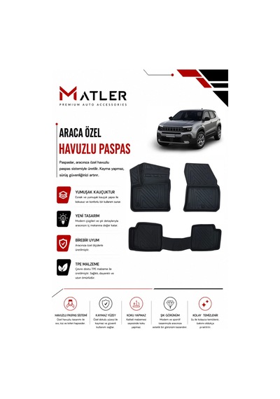 Jeep Avenger Elektrikli 2026 Model 4d Ekstra Havuzlu Paspas