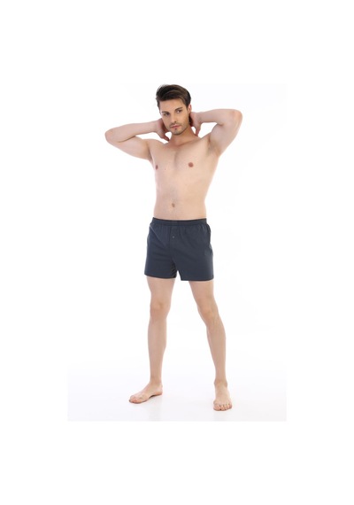 Çift Kaplan Erkek Penye Füme Boxer 805 Füme