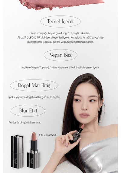 Muzigae Mansion Moodwear Blur Lipstick 004 Layered