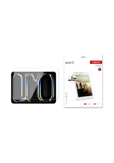 İpad Air 11 2024 M2 A2902-a2903-a2904 Uyumlu Taplet Şeffaf Tablet Blue Nano Ekran Koruyucu - T32229