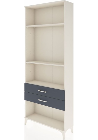 Arges Dolap 3 Raflı 2 Çekmeceli 88x30x221 Aytaşı-antrasit Aytaşı