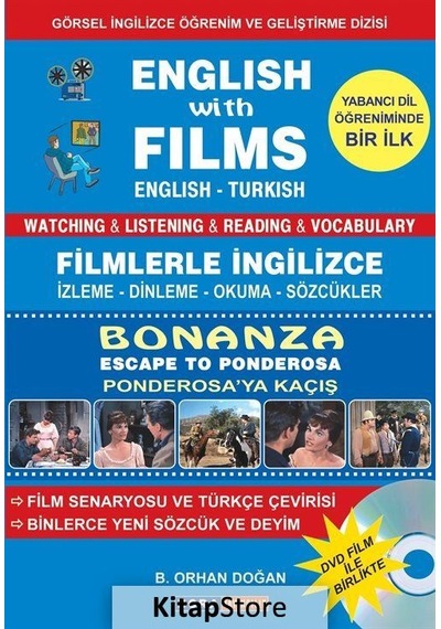 English with Films Bonanza-Escape to Panderosa-Dvd Film ile Birlikte- Bora Yayıncılık