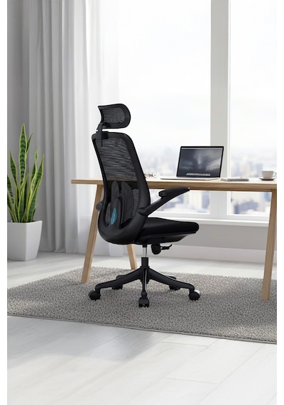 Ofisbazaar Sakura Ergonomik Fileli Yönetici Koltuğu Başlıklı Ofis Ve Çalışma Koltuğu Siyah Siyah Ofisbazaar Sakura Ergonomik Fileli Yönetici Koltuğu Başlıklı Ofis Ve Çalışma Koltuğu Siyah Siyah