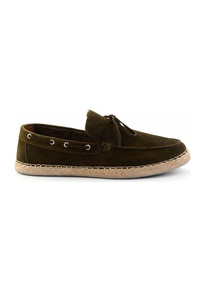 Bambi Haki Leather Erkek Espadril E01395409702 Haki