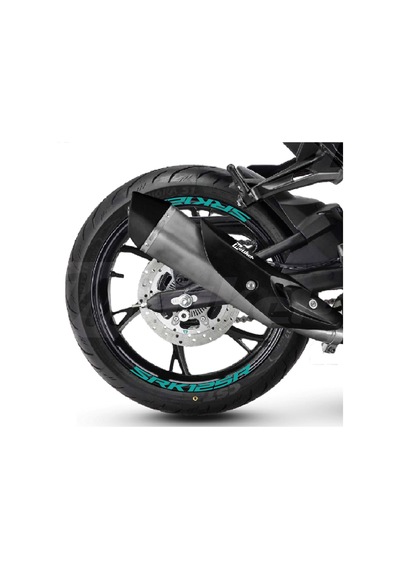 Rks Qj Motor Srk 125r Motosiklet Jant İçi Sticker Etiket Modeli Turkuaz