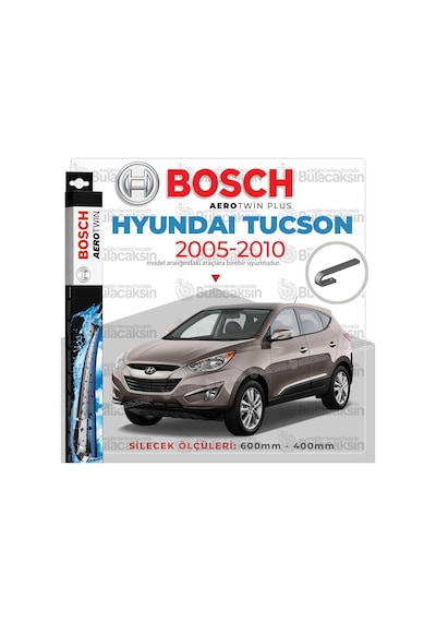 Hyundai Tucson Muz Silecek Takımı 2005-2010 Bosch Aerotwin
