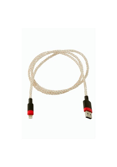 Işıklı Apple iPhone Uyumlu Usb Data Şarj Kablosu Gri