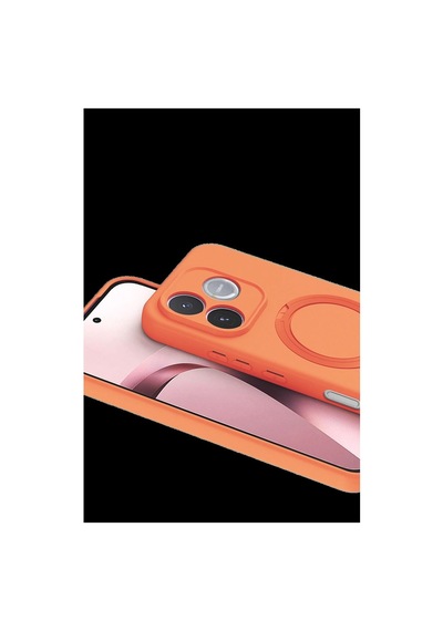 Huawei Honor 600 Lite Regal Magsafe Standlı Kapak - Turuncu