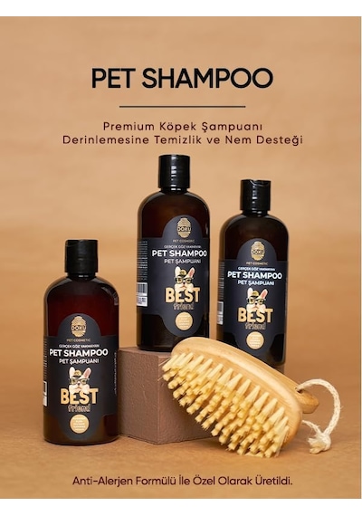 Pet Cosmetic Kedi Ve Köpek Şampuanı 500 Ml Göz Yakmayan, Doğal Ve Anti Alerjen Formül Köpeklerde Kaşıntı Giderici Etki