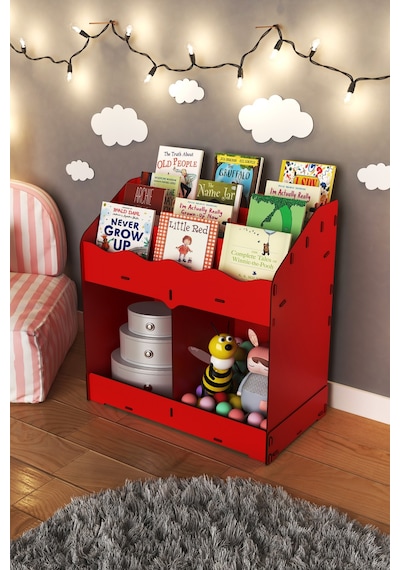 Toby Ahşap Montessori Kitaplık Bebek Çocuk Odası Eğitici 6 Bölmeli İskandinav Tarz Raflı Kitaplık Kırmızı - 681074137 Kırmızı Toby Ahşap Montessori Kitaplık Bebek Çocuk Odası Eğitici 6 Bölmeli İskandinav Tarz Raflı Kitaplık Kırmızı - 681074137 Kırmızı
