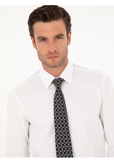 Cacharel Beyaz Slim Fit Pamuk Karışımlı Gömlek 15841036
