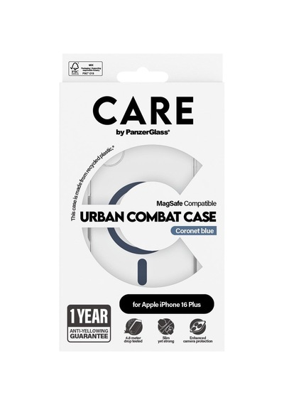Care By Panzerglass Apple iPhone Uyumlu 16 Plus Flagship Urban Combat Magsafe - Kılıf Mavi