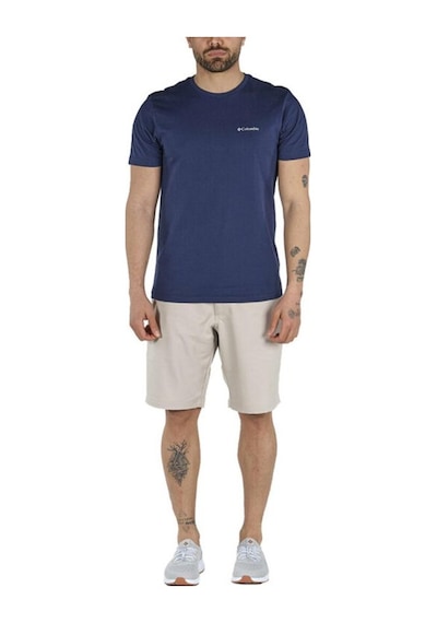 Columbia CSC M Basıc SM Logo Brushed SS Tee Erkek Tişört Lacivert
