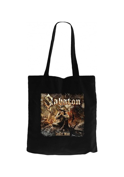 Sabaton The Great War Siyah Kanvas Bez Çanta Siyah