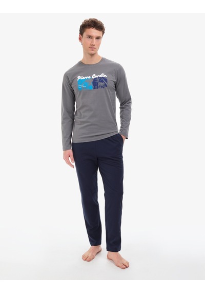 Pierre Cardin Erkek Koyu Gri Pijama Takım 50322631-vr080