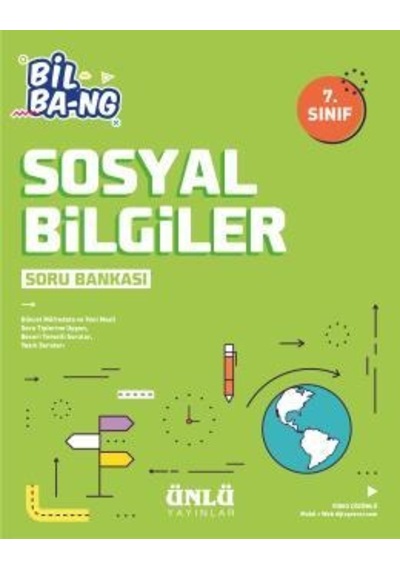 7.Sınıf Sosyal Bilgiler Soru Bankası Bil Bang - Ünlü Yayınları