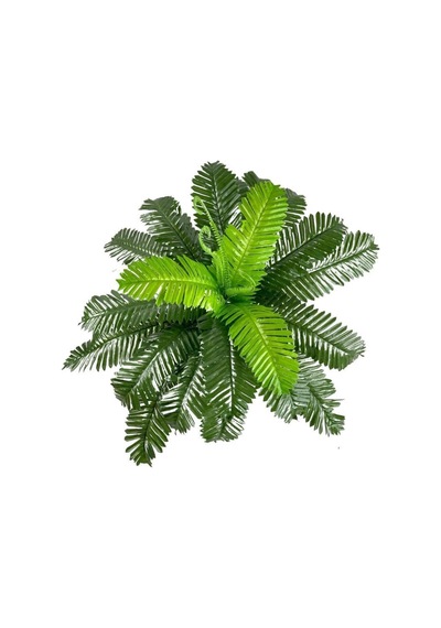 Yapay Çiçek Cycas Aşk Merdiveni Eğrelti Otu Sıkas Bitkisi 24 Yapr