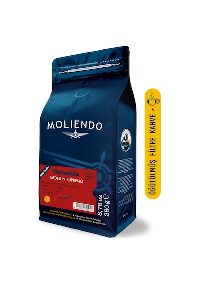 Moliendo Colombia Medellin Supremo Yöresel Kahve 250 G