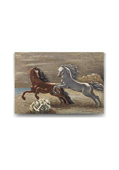 Giorgio De Chirico - Cavalli İn Riva Al Mare Tablosu - 140x100cm
