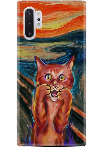 Samsung Uyumlu Galaxy Note 10 Plus Kılıf Silikon Tablo Cat 1788
