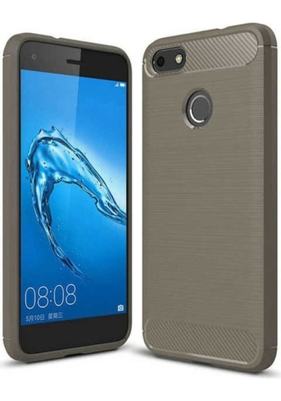 Huawei P9 Lite Mini Kılıf Zore Room Silikon Kapak Gri