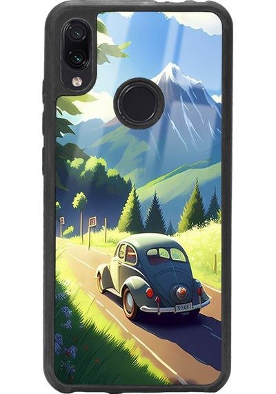 Xiaomi Redmi Note 7 Tosbaha Tasarımlı Glossy Telefon Kılıfı Siyah