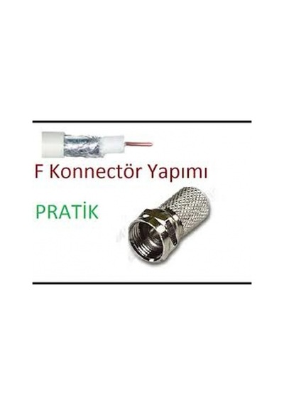 Ef Vida 50 Parça Uydu Konnektör Rg-6-f 5324