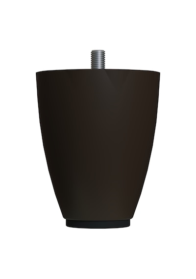 Cateksss 10 Cm M8 İnce Diş Ceviz Plastik Mobilya Yükseltici Koltuk Kanepe Armut Tombul Ayağı Ayakları - 4 Lü Paket