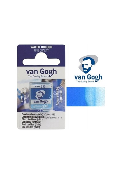 Talens Van Gogh Tablet Suluboya 1/2 Cerulean Blue- 535