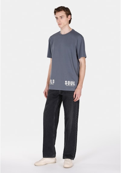 Colin's Colins Comfort Fit Yuvarlak Yaka Düz Erkek Gri Kısa Kol Tişört Cl1072993 Cl1072993 Q1.v1 Gra Gri