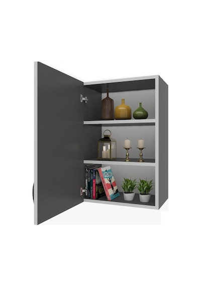 Remora Mobilya Antrasit  60 x 60 x 32 Çok Amaçlı Dolap Antrasit
