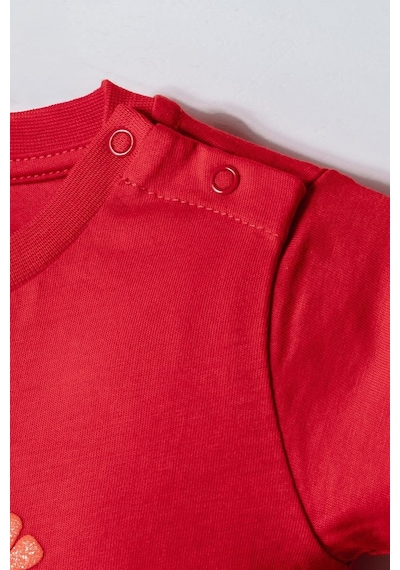 U.S. Polo Assn. U.s. Polo Assn Kız Bebek 2 Li Şort T-şhirt Takım Nar Çiçeği-2273 Nar Çiçeği