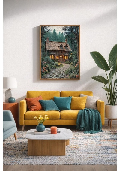Nova Puzzle 1000 Parça Ağaçların Gölgesindeki Orman Evi Puzzle - 41206