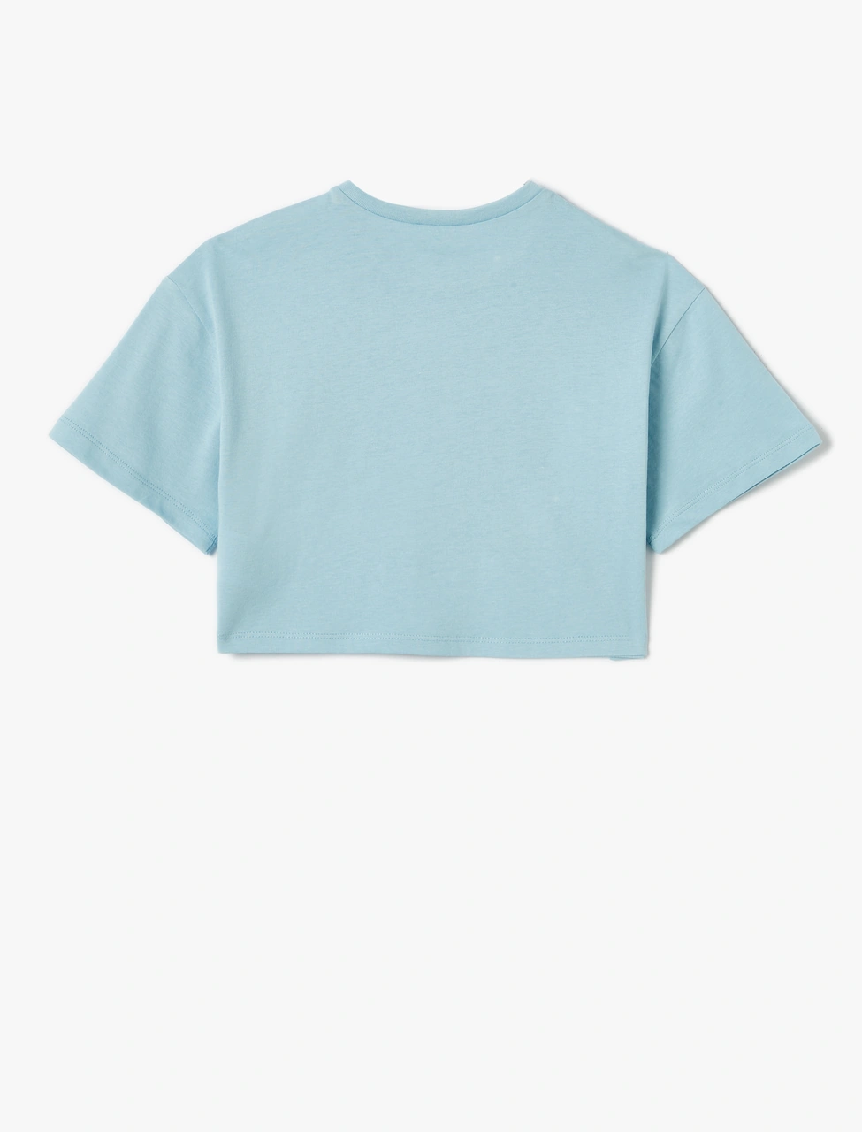 Koton Crop Tişört Baskılı Kısa Kollu Bisiklet Yaka Pamuklu Mavi 4skg10102ak Mavi Koton Crop Tişört Baskılı Kısa Kollu Bisiklet Yaka Pamuklu Mavi 4skg10102ak Mavi
