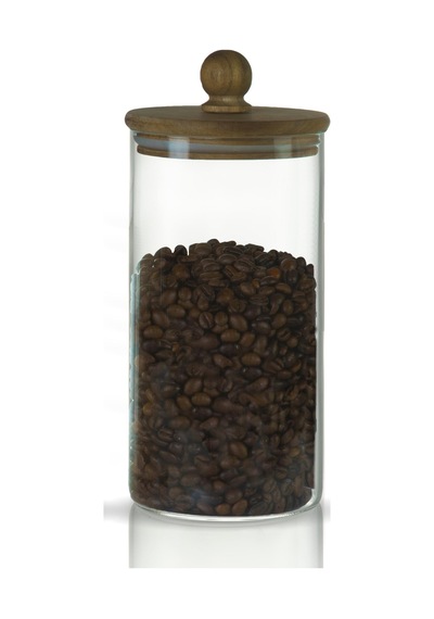 3'lü Boncuk Sap Akasya Kapaklı Yüksek Borosilikat Cam Saklama Kavanozu Seti - 500ml - 1000ml - 1500ml - Şeffaf