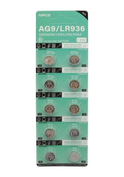 Ag9 Lr936 1.5v Alkalin Düğme Pil 10 Lu Paket