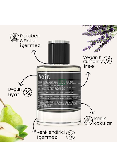 Noir E4 Erkek Parfüm EDP  50 ML