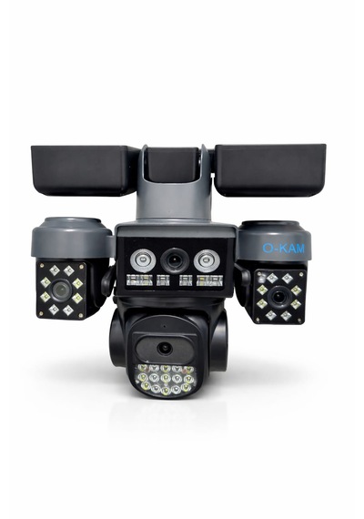 Okam Pro 334 Premium 4g Solar Projektörlü Güvenlik Kamerası 4 Lens, Aov 7/24 Kayıt