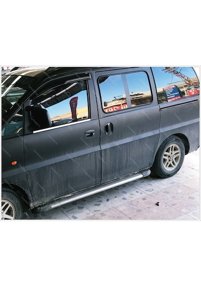 Hyundai Starex Krom Cam Çıtası 2 Parça 2004 ve Üzeri P.Çelik