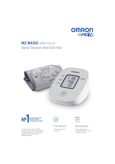 Omron M2 Basic Üst Koldan Ölçer Dijital Tansiyon Aleti