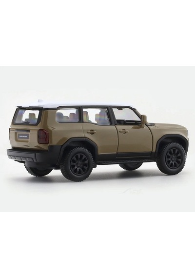 Uzak Doğu Serisi Toyota Land Cruiser 250 Prado Bej Açılır Kapılar Diecast Metal Model Araba 11 Cm