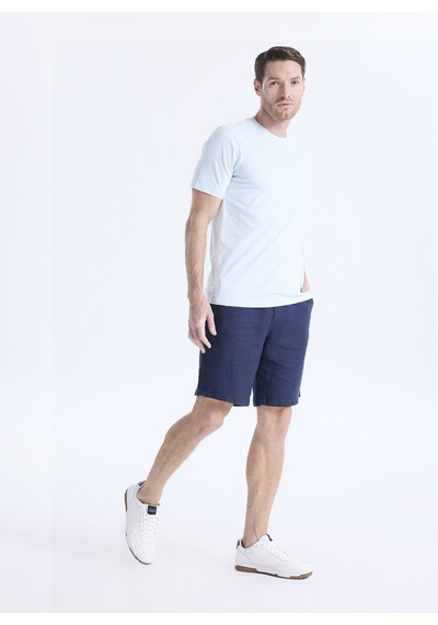 Dockers Mavi Erkek Bisiklet Yaka Slim Fit %100 Pamuk T-shirt A3143-60