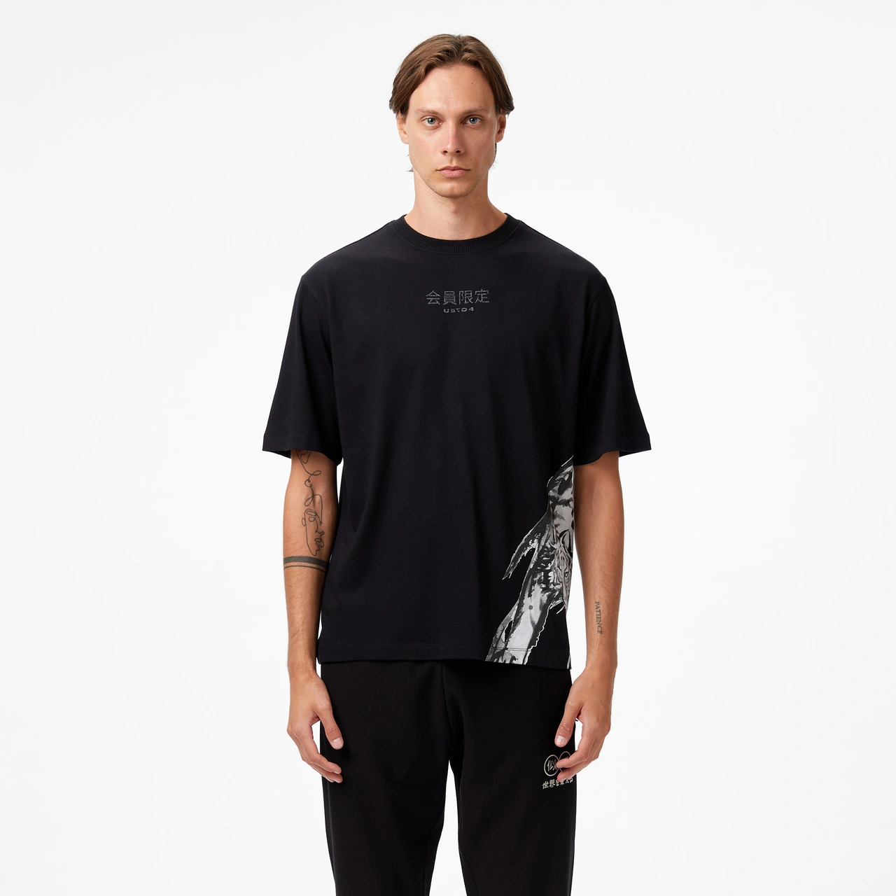United4 Unıted4 Classic Erkek Siyah T-shirt Ft-duna SIYAH