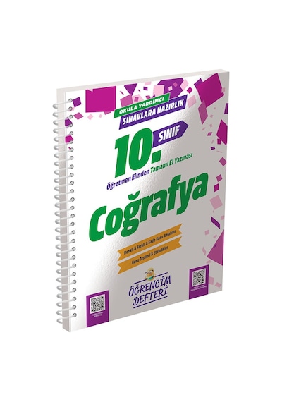 10.sınıf Coğrafya Öğrencim Defteri Murat Eğitim Yayınları