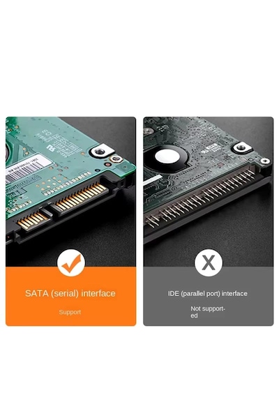 Cr44 Type-c 3.1'den Usb 3.0'a 2.5 Hdd/ssd Harici Disk Kutusu Tak-çalıştır, 6tb Destekli, Aletsiz Kurulum, Led Göstergeli, Windows Ve Mac Uyumlu